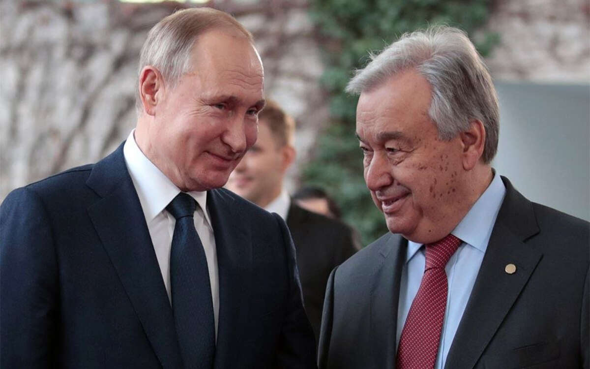 Arremete Ucrania contra António Guterres por reunirse con Vladimir Putin