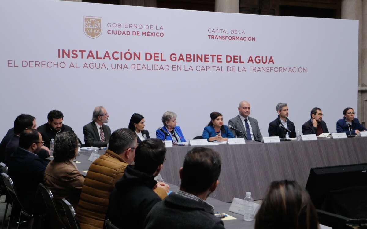 Instalan un ‘gabinete del agua’ en CDMX para evitar crisis hídrica