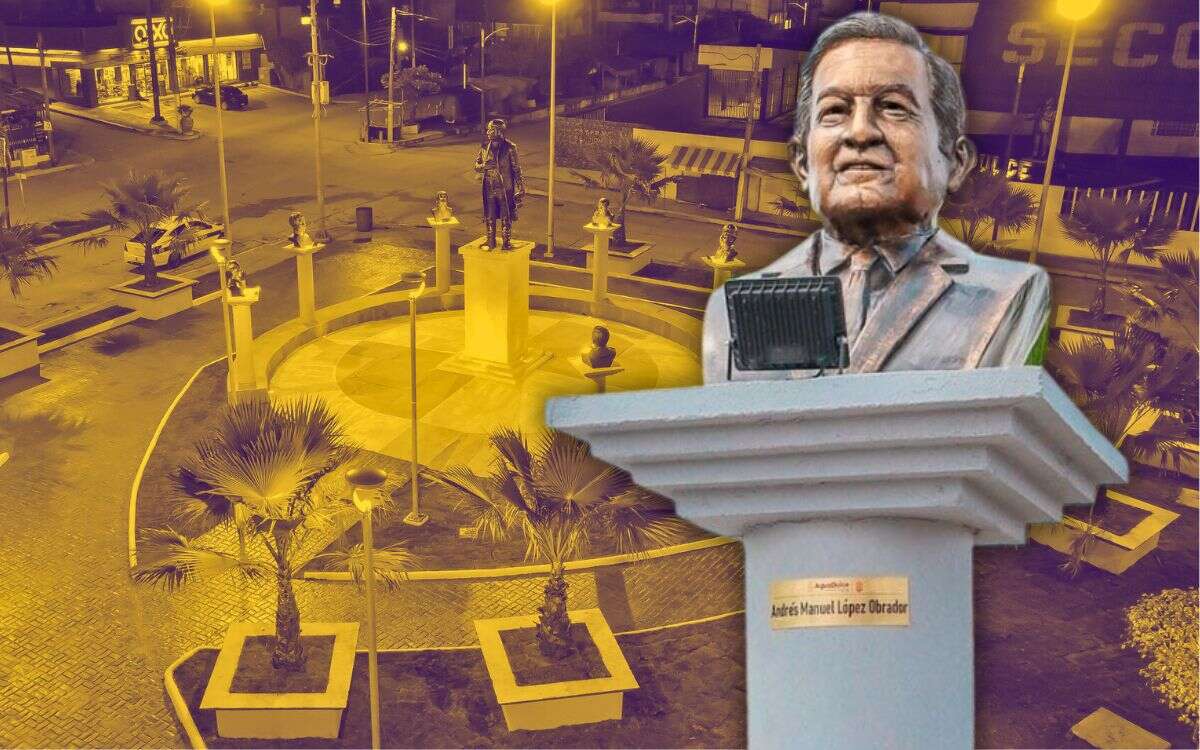 Inauguran busto de AMLO y plaza cívica ‘Cuarta Transformación’