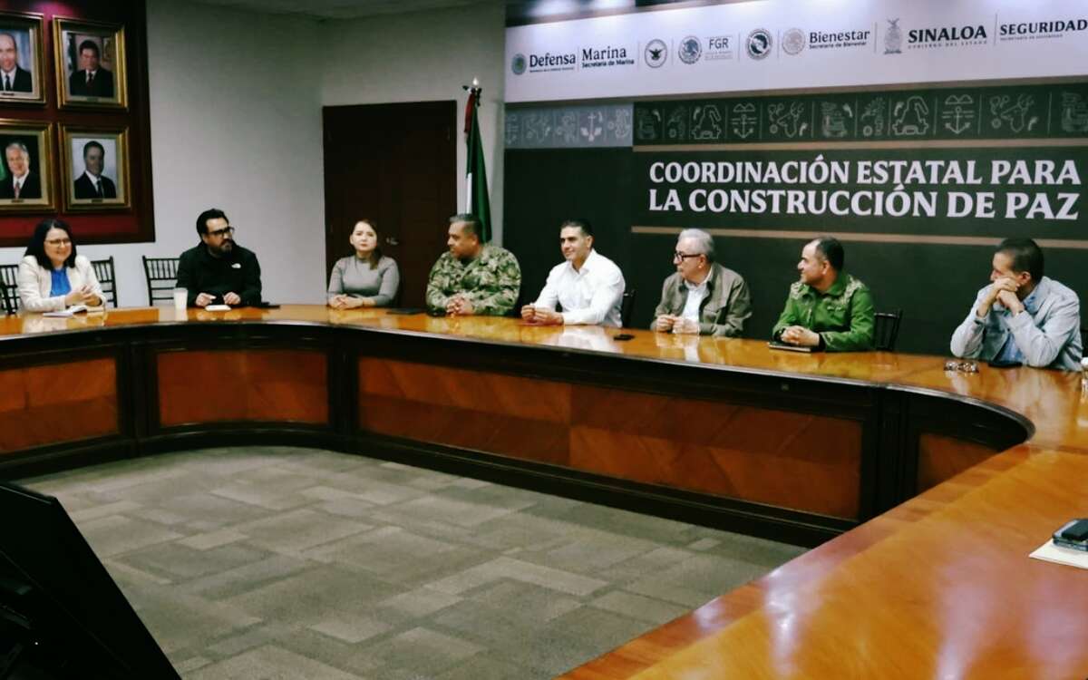 García Harfuch y Rocha encabezan reunión de seguridad en Sinaloa