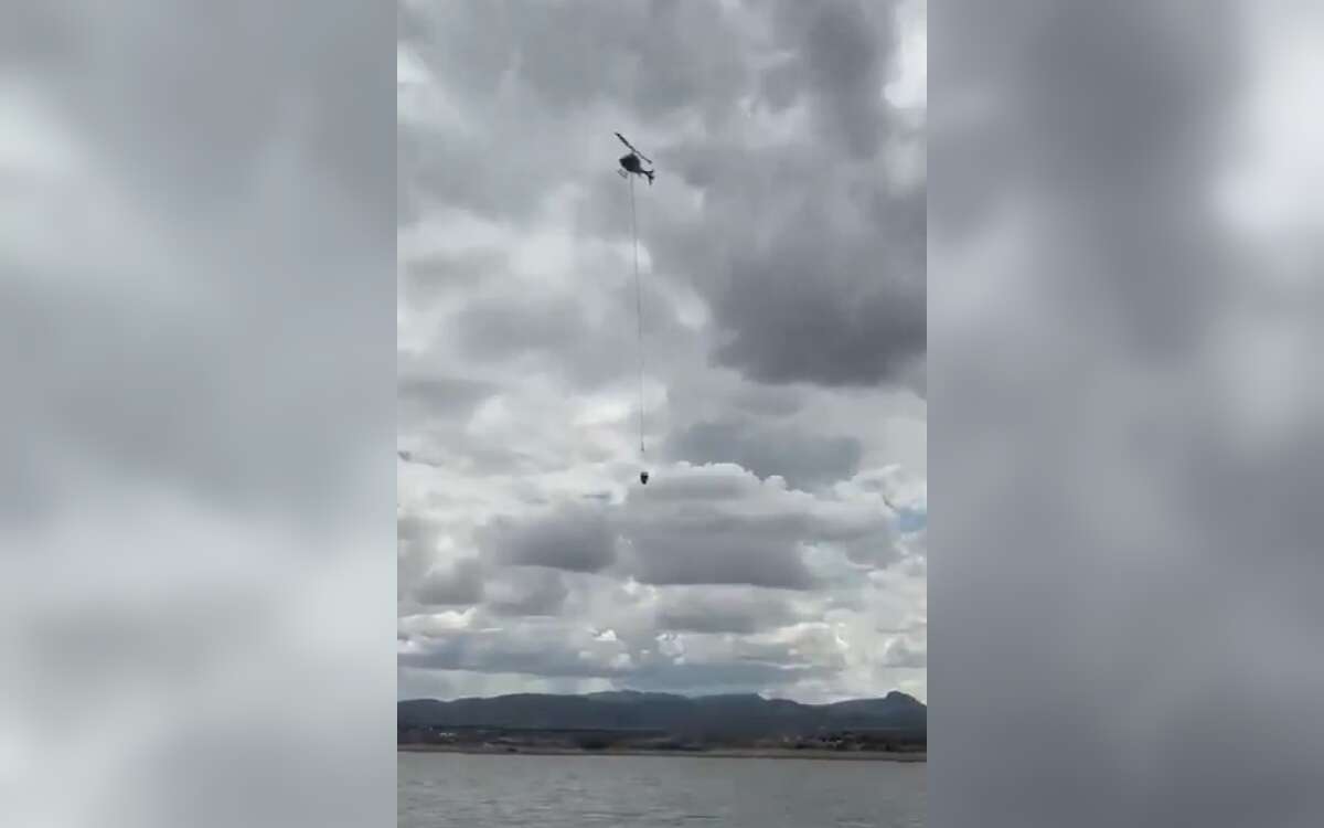 Momento exacto en el que se desploma helicóptero en Chihuahua | Video