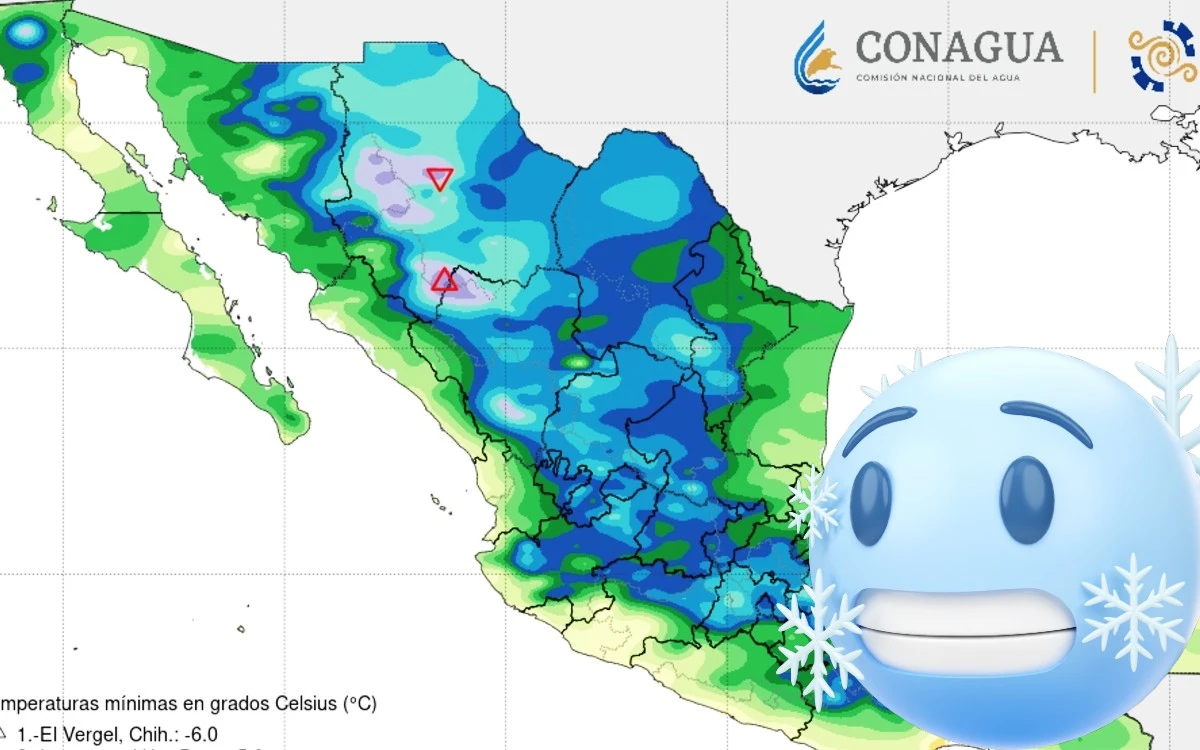 Aire ártico provocará un martes ‘muy frío’ en casi todo México