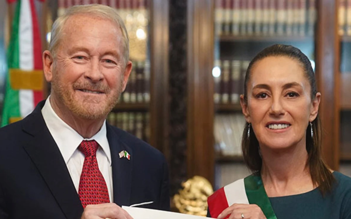 Sheinbaum se reúne por tercera vez con el embajador de EU, Ronald Johnson