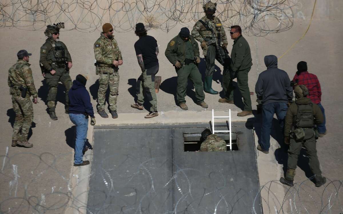 Fotos | Hallan narcotúnel en el río Bravo para cruzar migrantes y droga