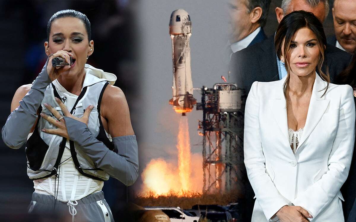 Katy Perry y prometida de Jeff Bezos, pasajeras del próximo vuelo al espacio de Blue Origin