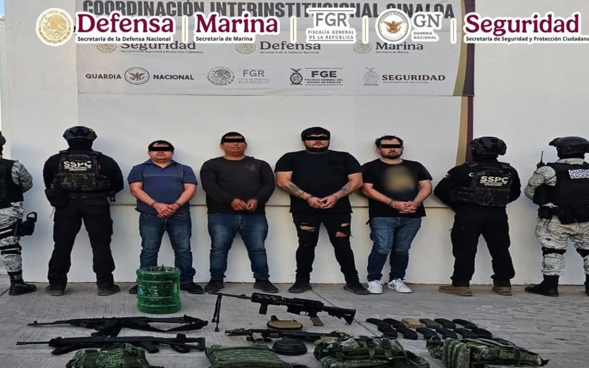 Caen ‘Chupón’, ‘Pinpon’ y dos más de ‘Los Chapitos’ en Culiacán