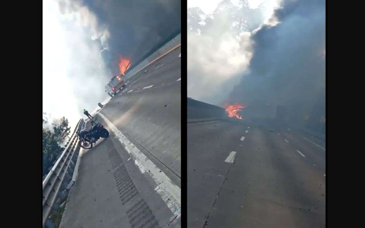 Caos vial en la autopista México Puebla por choque múltiple