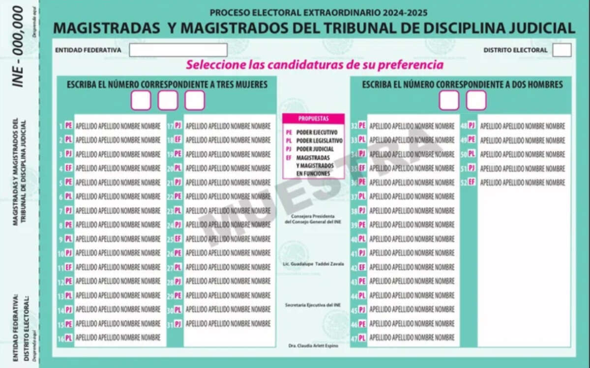 Si el Poder Judicial no selecciona a sus candidatos para elección de juzgadores, sus espacios deben ir en blanco: Magistrada