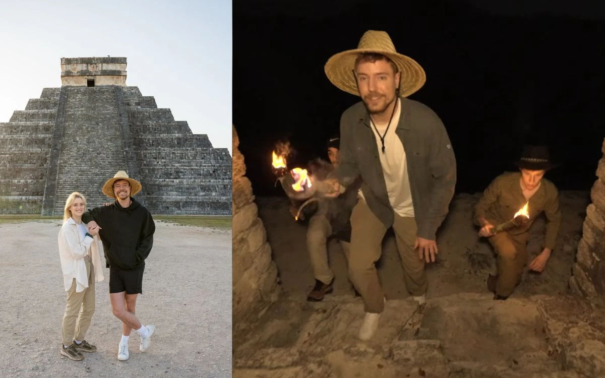 Critican al INAH por permitir a Mr. Beast grabar en zonas arqueológicas; Secretaría de Turismo ayudó en grabación