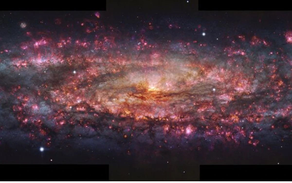 Una galaxia de mil colores es capturada a gran detalle