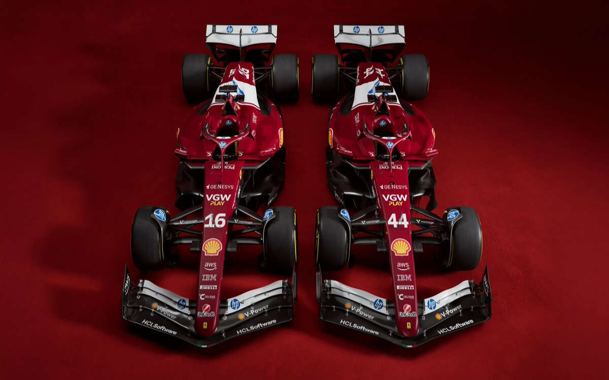 F1: Estrenan Hamilton y Leclerc,  pilotos de Ferrari, el SF-25 | Video