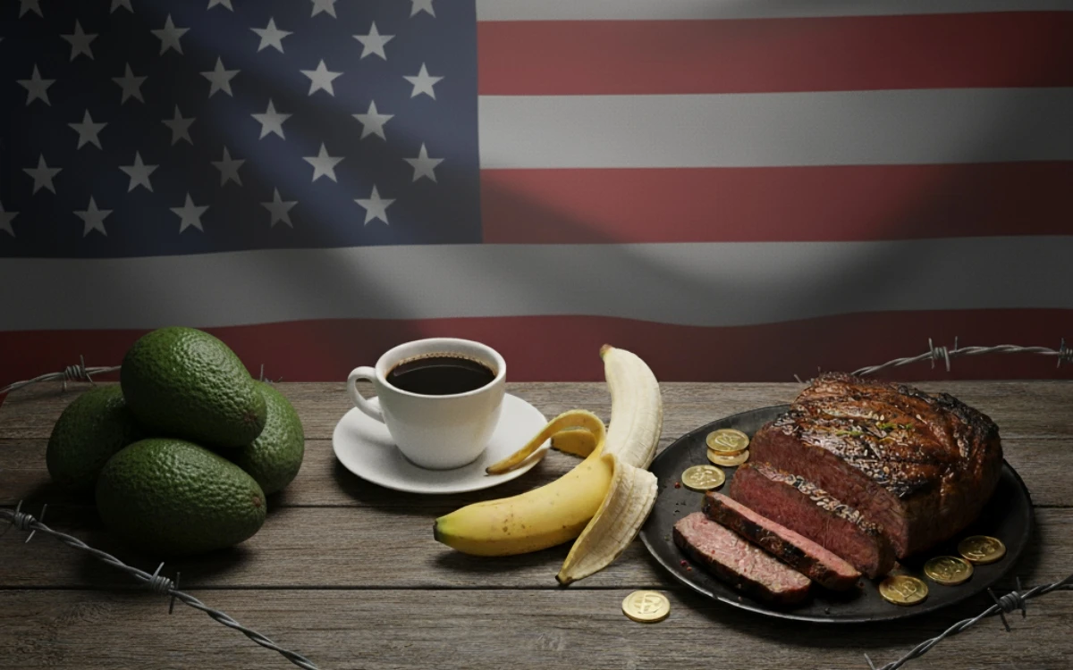 Trump retira aranceles al café, plátano, carne de res…