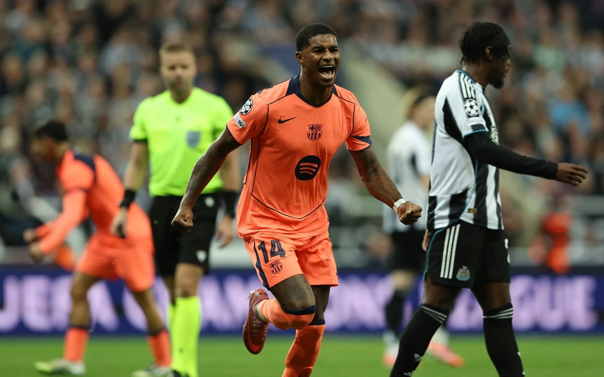 Champions League: Da Marcus Rashford la victoria al Barsa en St. James’ Park | Resultados