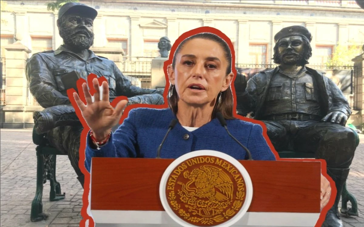 Sheinbaum acusa retiro ilegal de esculturas de Castro y El Che en Cuauhtémoc y exige su devolución