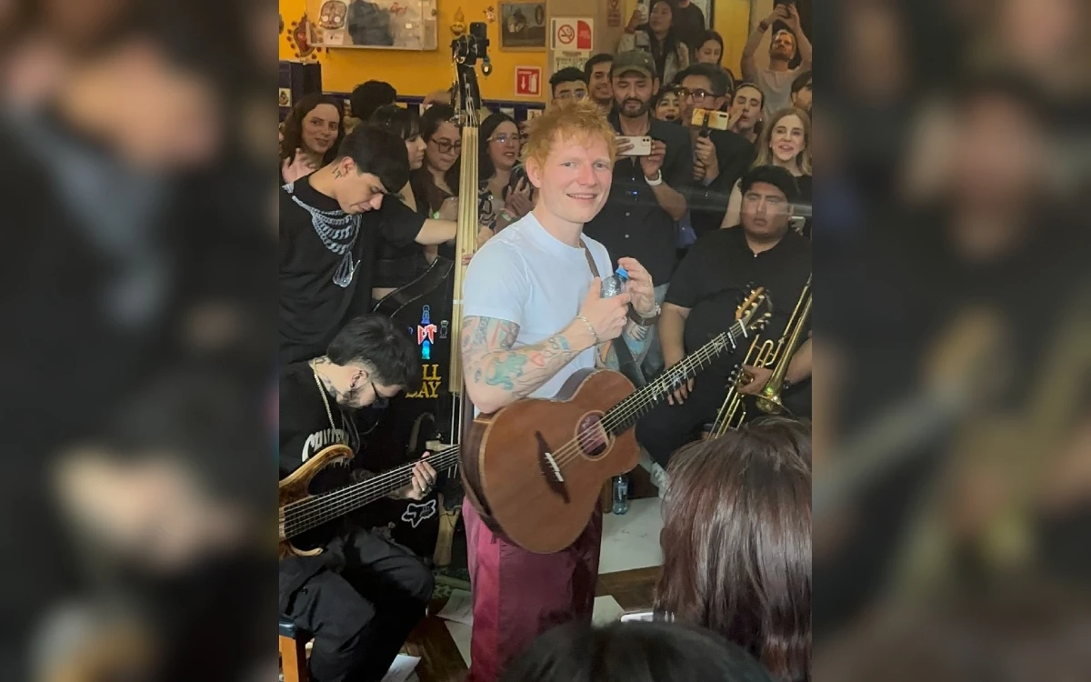 Video | Ed Sheeran da sorpresivo concierto en Plaza Garibaldi de la CDMX