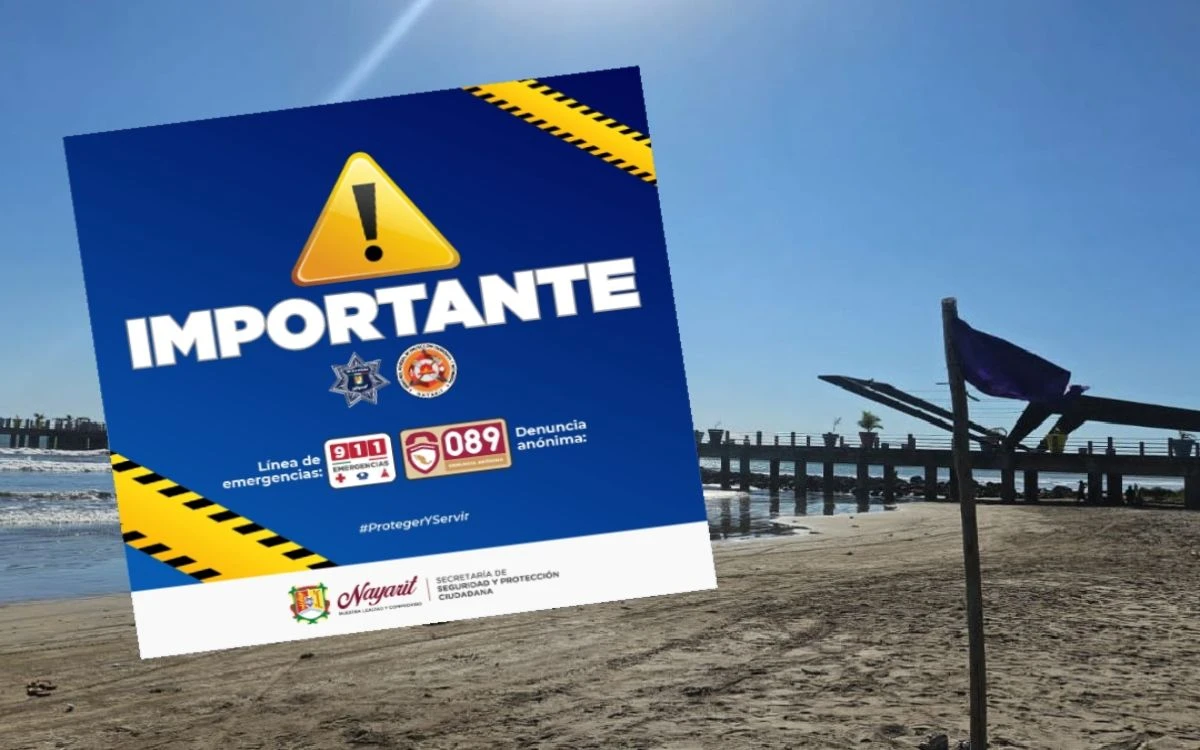 Alerta en Nayarit por alto oleaje tras sismo en Rusia