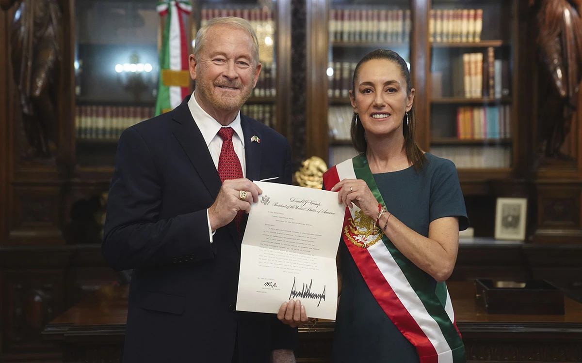 ‘Estoy aquí para trabajar con la presidenta Sheinbaum’: embajador de EU tras entregar cartas credenciales