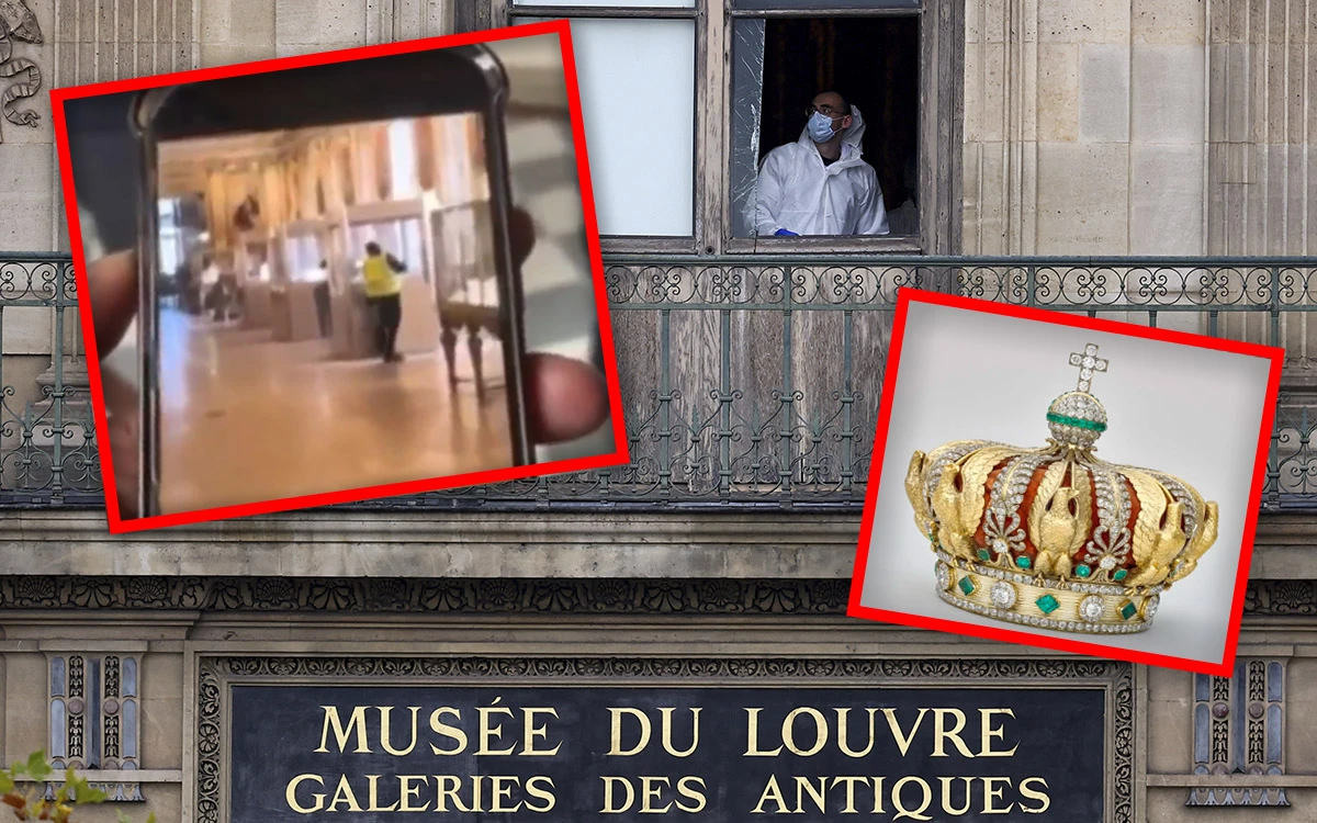 La corona olvidada y el supuesto video de los hechos: qué se sabe hasta ahora del robo en el Louvre