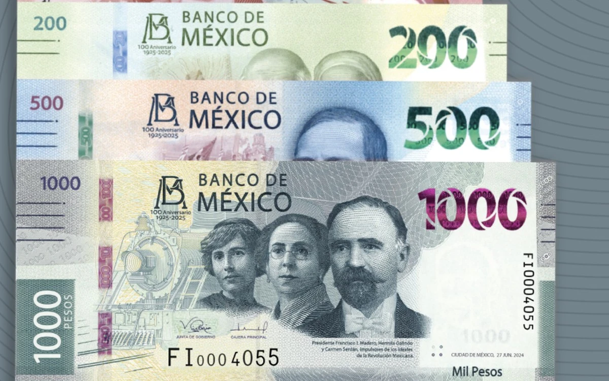 Anuncian nueva familia de billetes; retiran el de 20 pesos