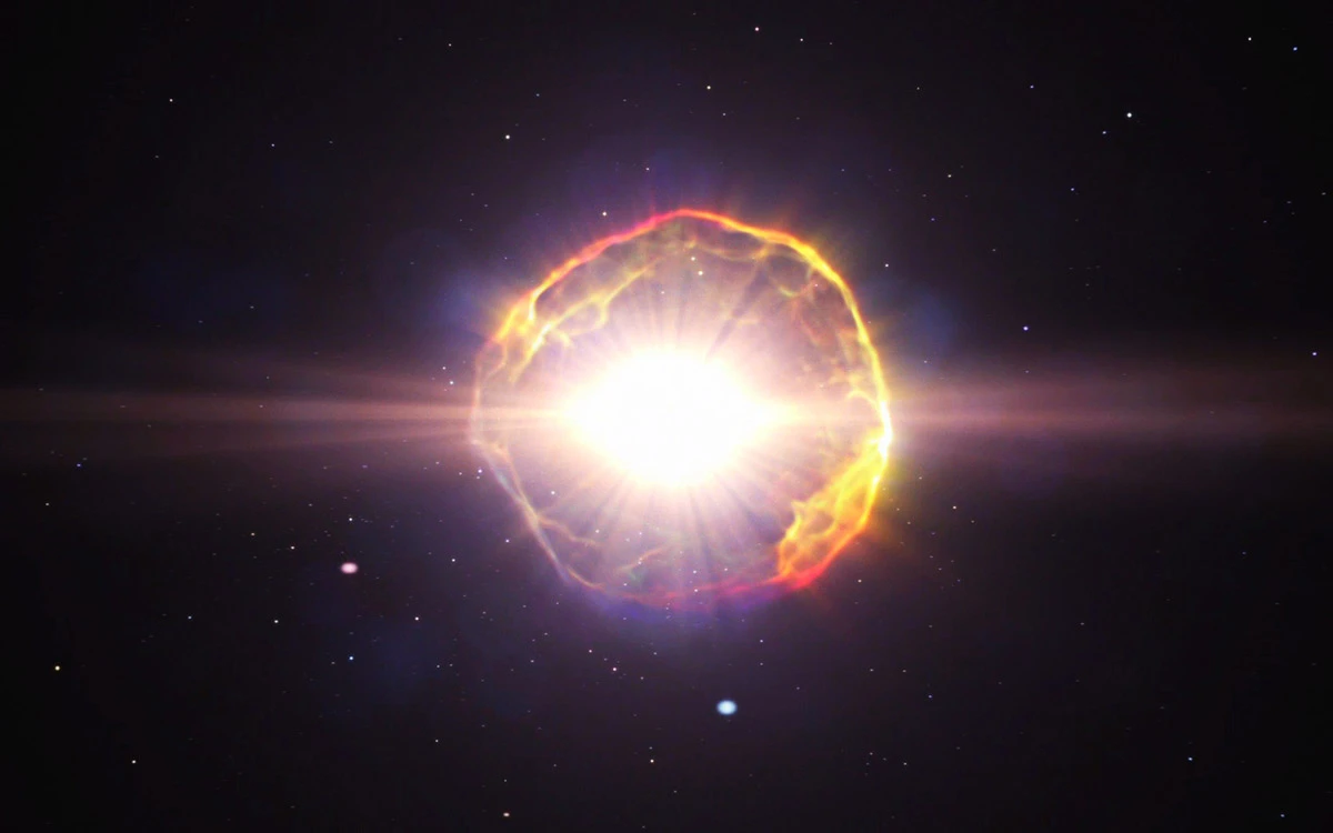 Una estrella en explosión muestra el origen de los elementos de la vida