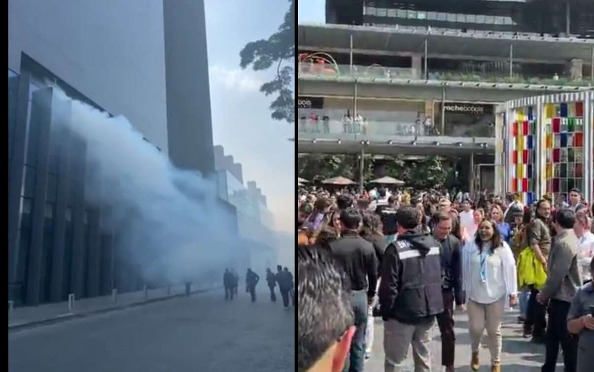 Se reporta incendio en Plaza Artz Pedregal de la CDMX