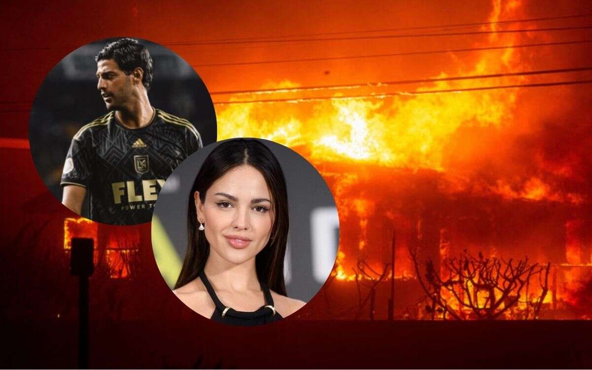 Carlos Vela y Eiza González huyen de sus casas por incendios en California