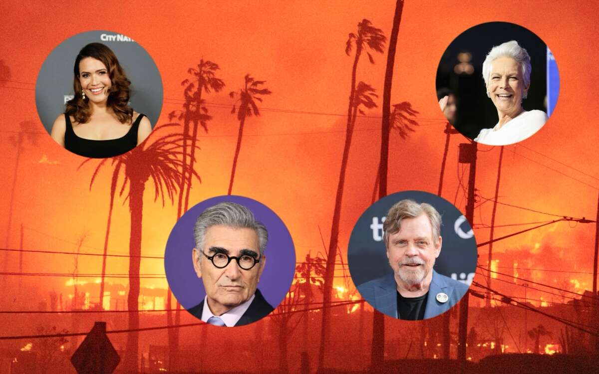 Famosos huyen de sus residencias por incendios en Los Ángeles