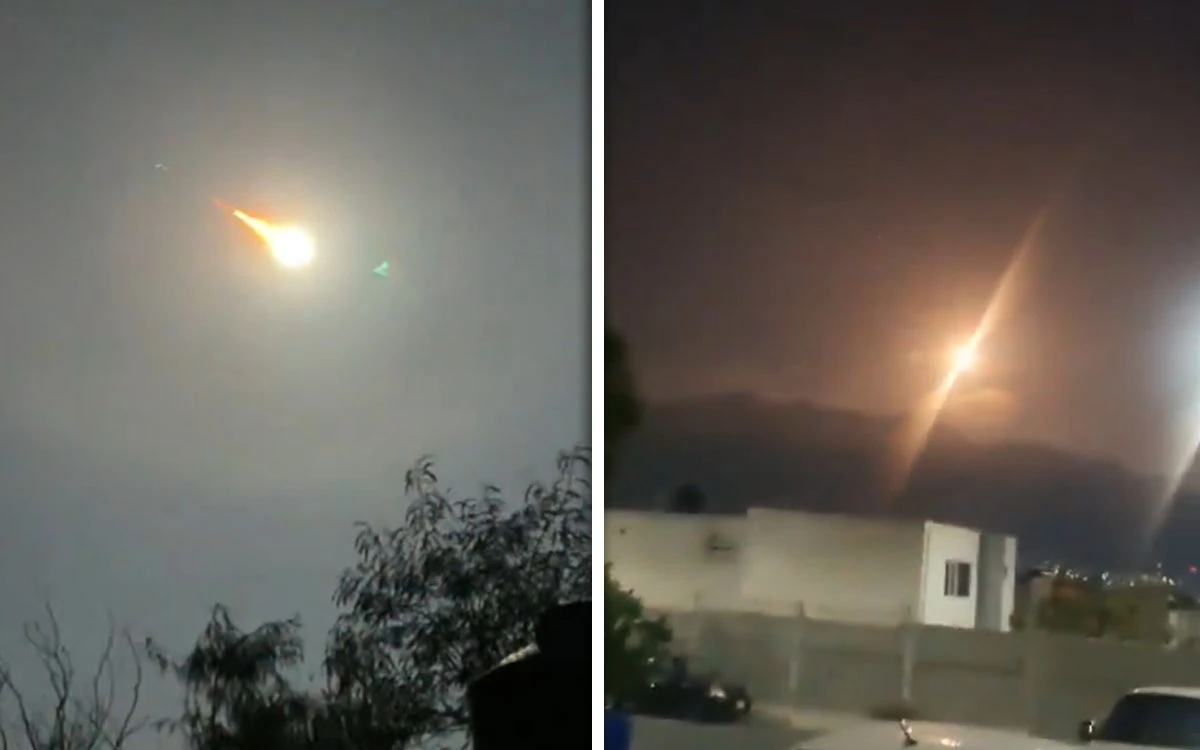 Captan luz en cielo de Coahuila y Nuevo León; ¿fue meteoro o meteorito? | Videos