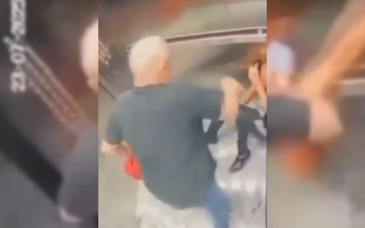 Captan un hombre agrediendo brutalmente a una mujer en un elevador en Cuajimalpa