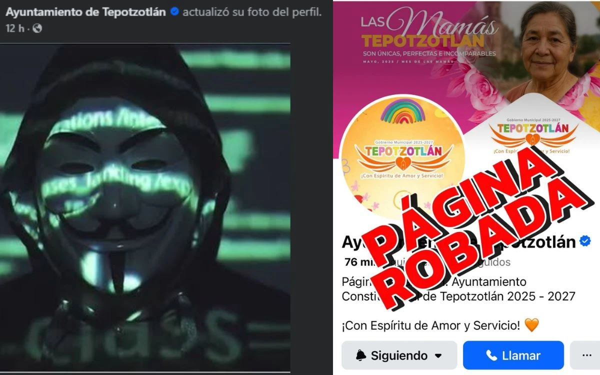 Edomex: Hackean página de Tepotzotlán y colocan imágenes de ‘Anonymous’