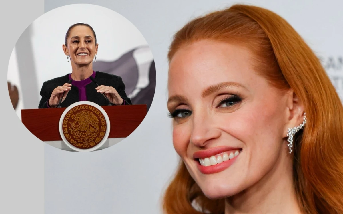 Video | Jessica Chastain se suma a las famosas que admiran a Sheinbaum; esto dijo
