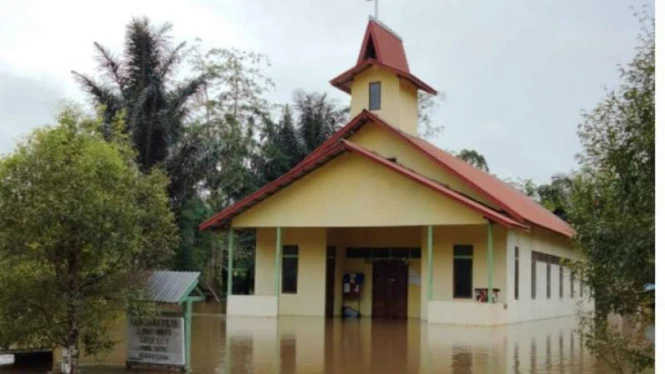 Banjir Merendam Empat Desa di Kapuas Hulu