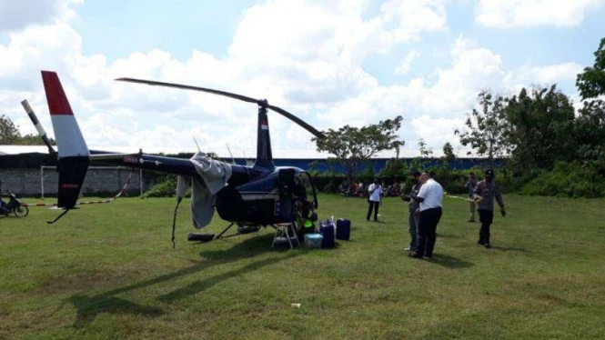 Masalah Navigasi, Helikopter BNPB Mendarat Darurat di Grobogan