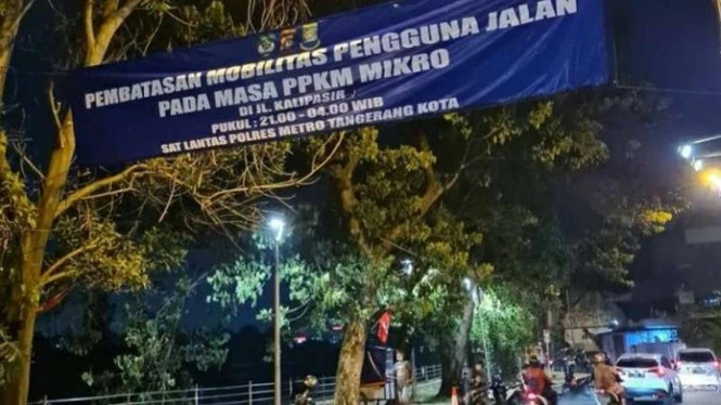 COVID-19 Menggila, Jalan-jalan di Tangerang Kota Ditutup