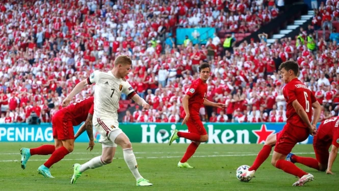 Magis Kevin De Bruyne, Belgia Comeback di Laga Melawan Denmark