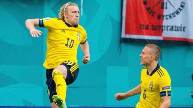 Drama 5 Gol, Timnas Swedia Kubur Ambisi Polandia di Euro 2020