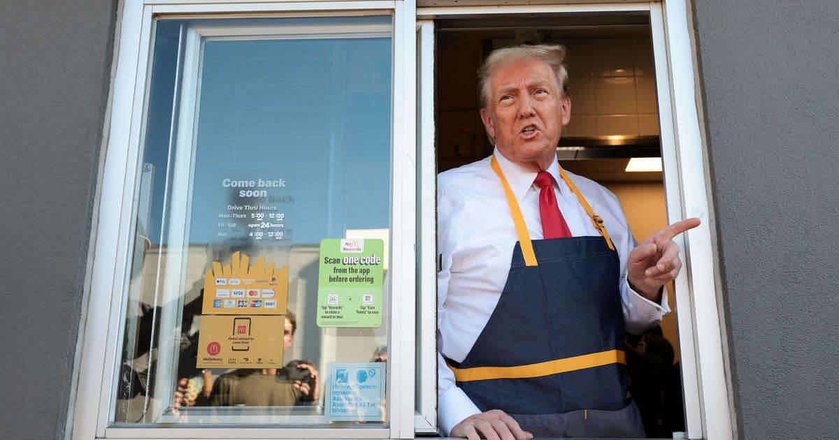 Trump works drive-thru at Bucks County McDonald's before town hall in Lancaster