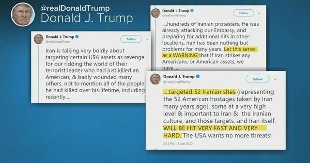 Trump returns from vacation in Florida amid heightened tensions between the U.S. and Iran