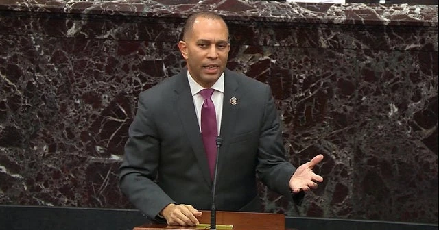 Representative Hakeem Jeffries quotes The Notorious B.I.G. during Senate impeachment trial