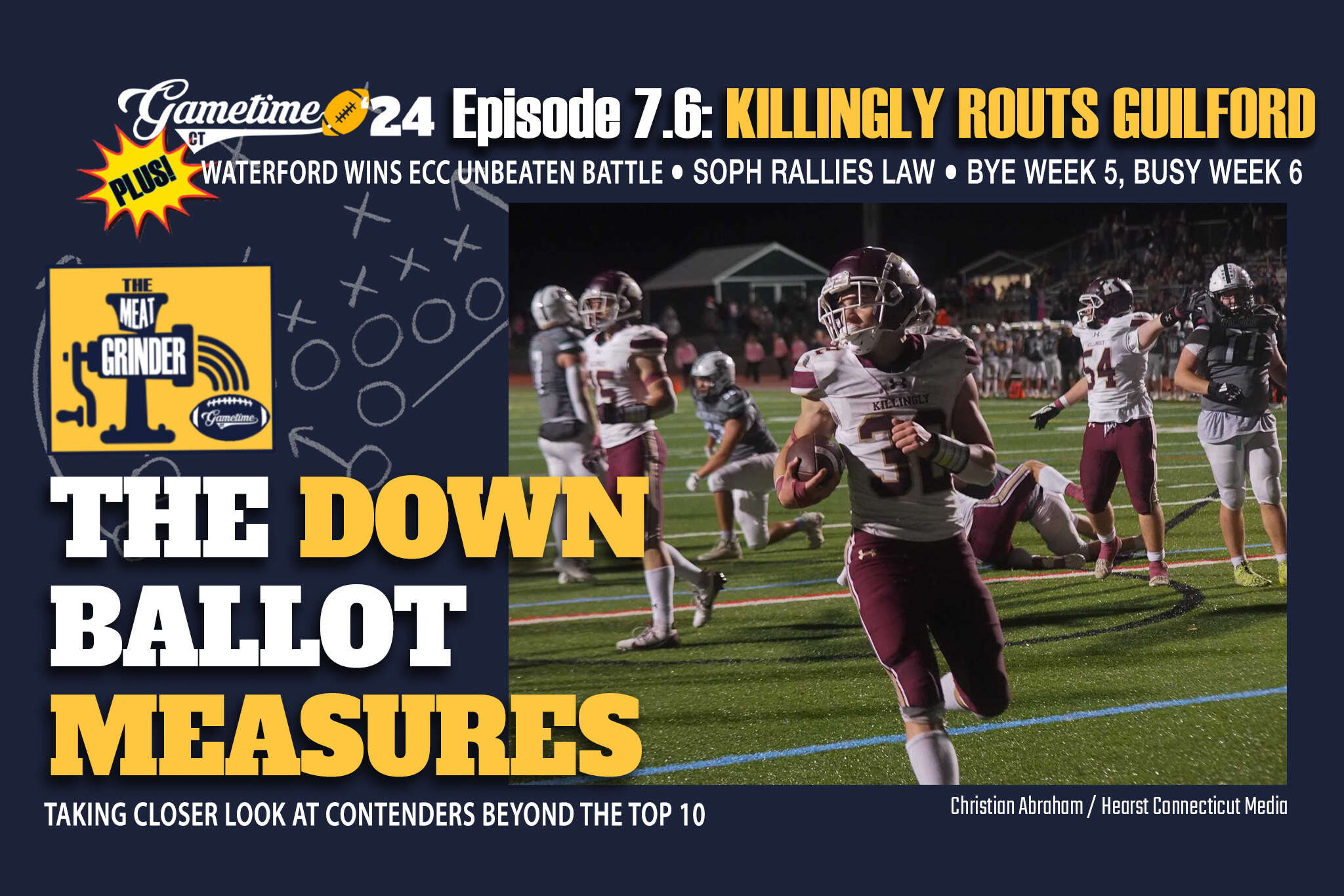 The Meat Grinder CT HS Football Podcast (S7 E6): A busy bye week of battles