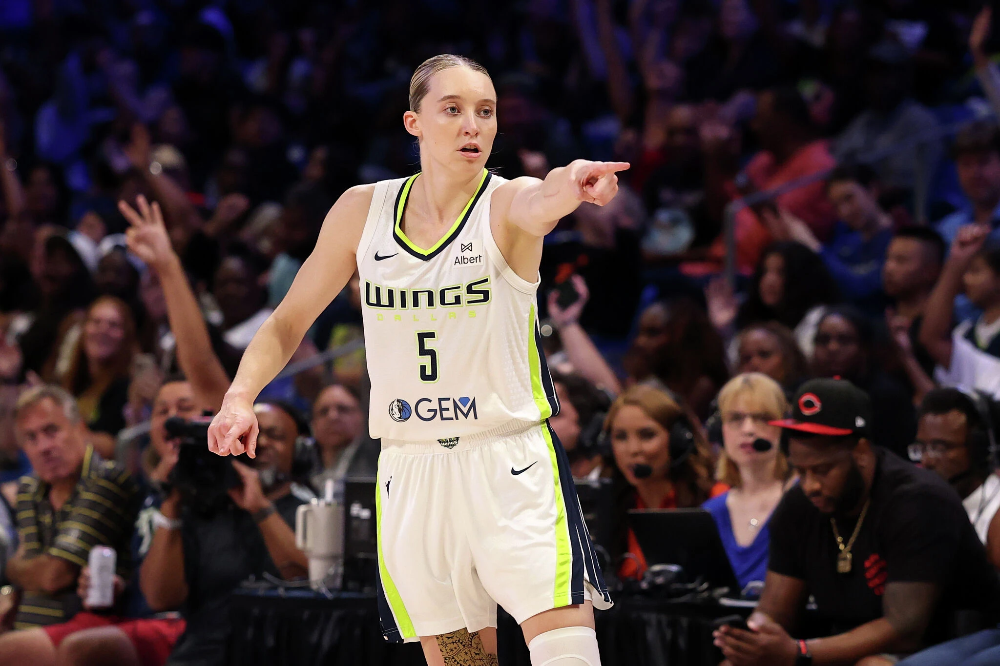 UConn star Azzi Fudd watches Paige Bueckers win WNBA game