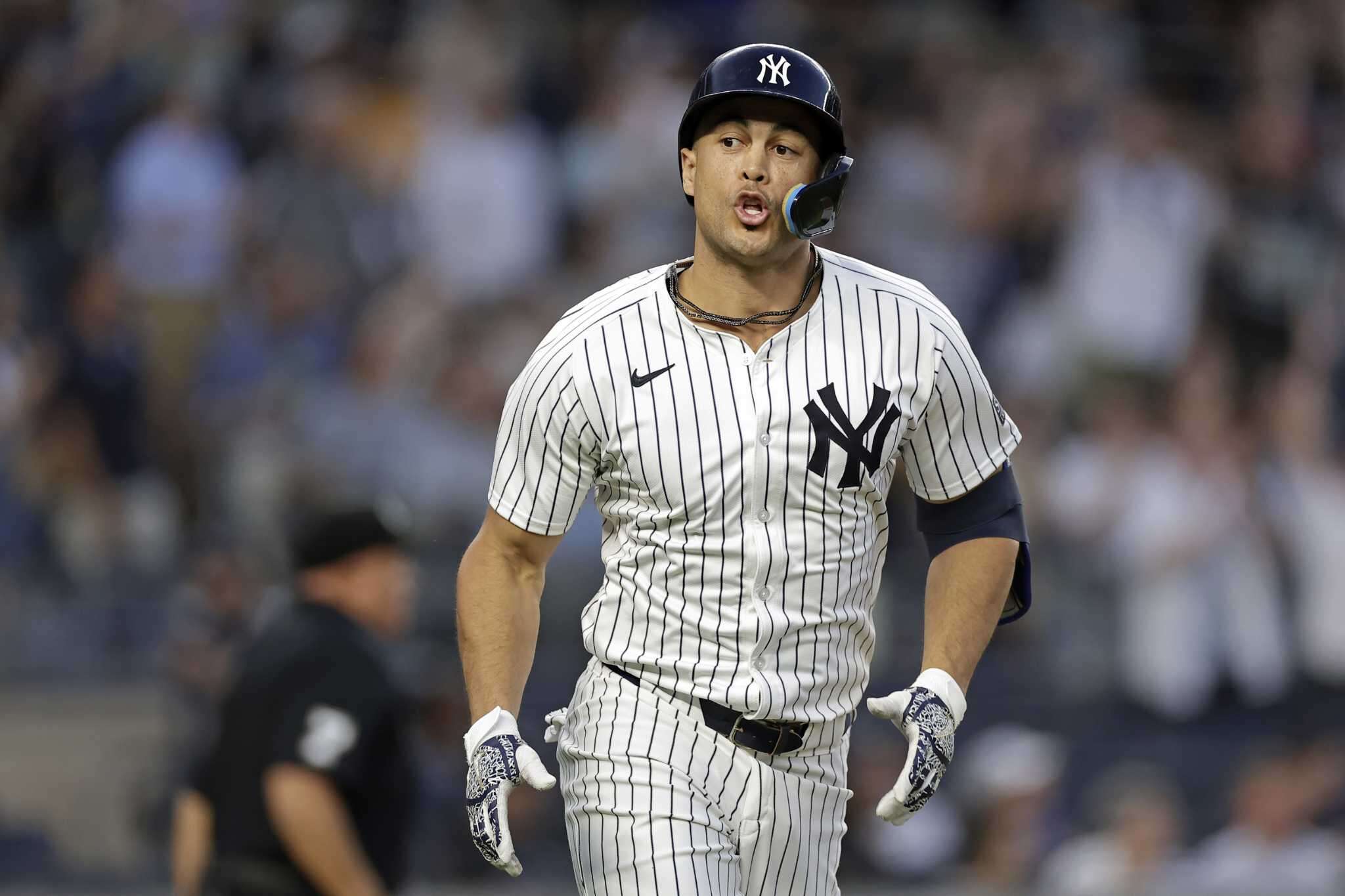 Yankees slugger Giancarlo Stanton hits 119.9 mph home run, hardest-hit ball in majors this season