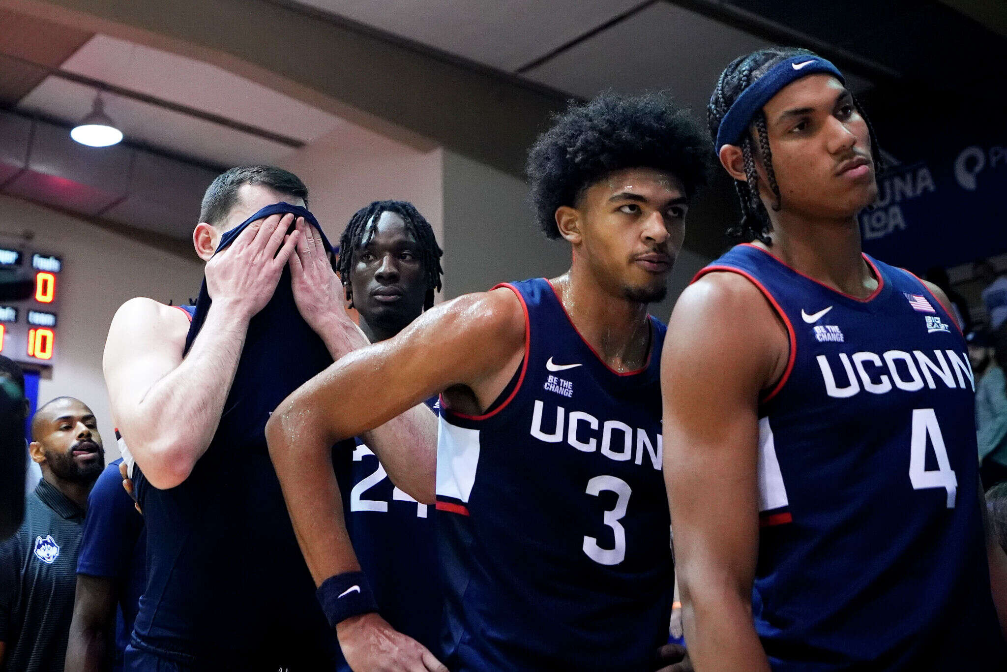 UConn men's basketball team returns from Maui with questions