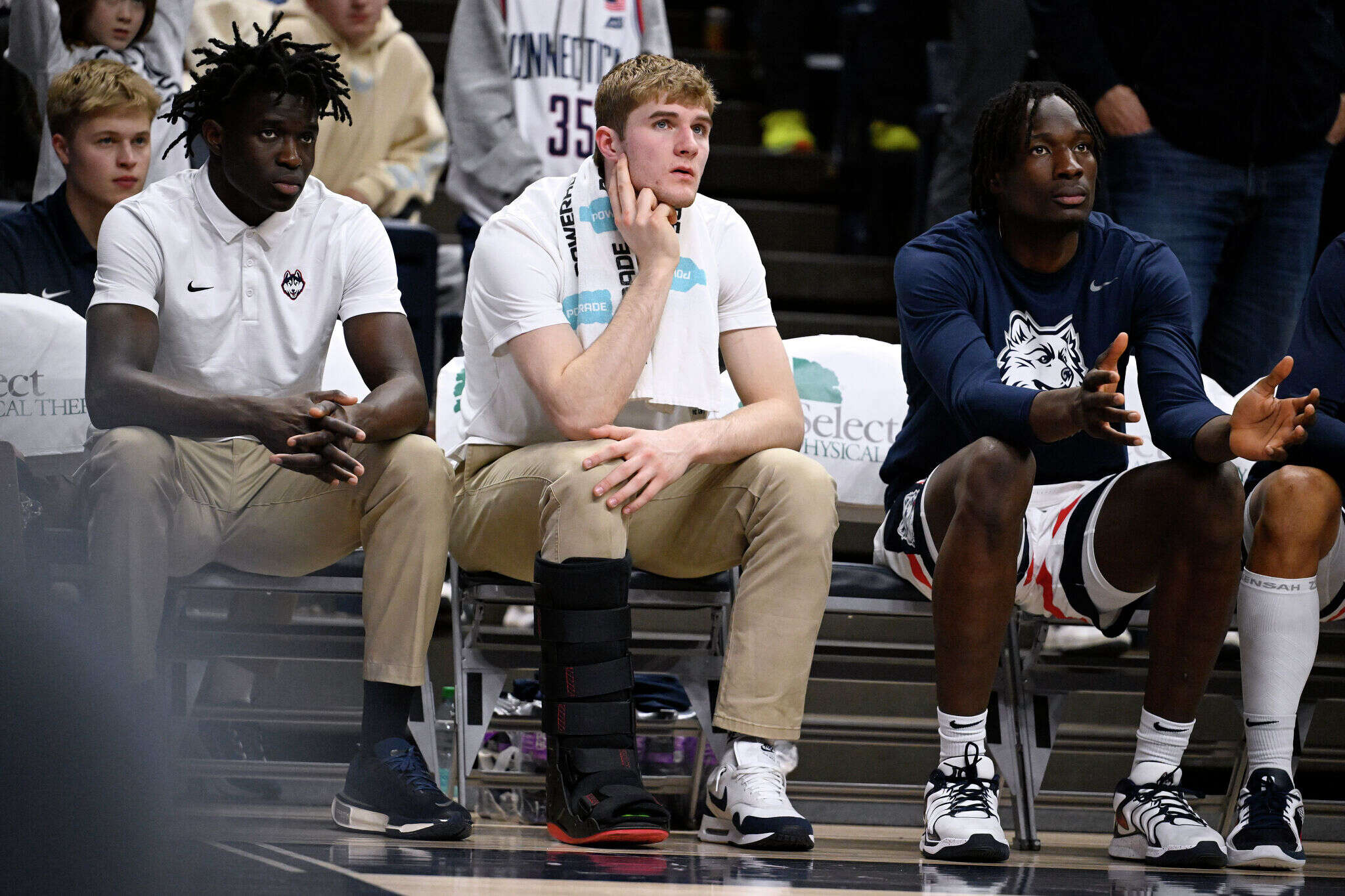 Liam McNeeley game-time decision for UConn, but 'less likely' to play