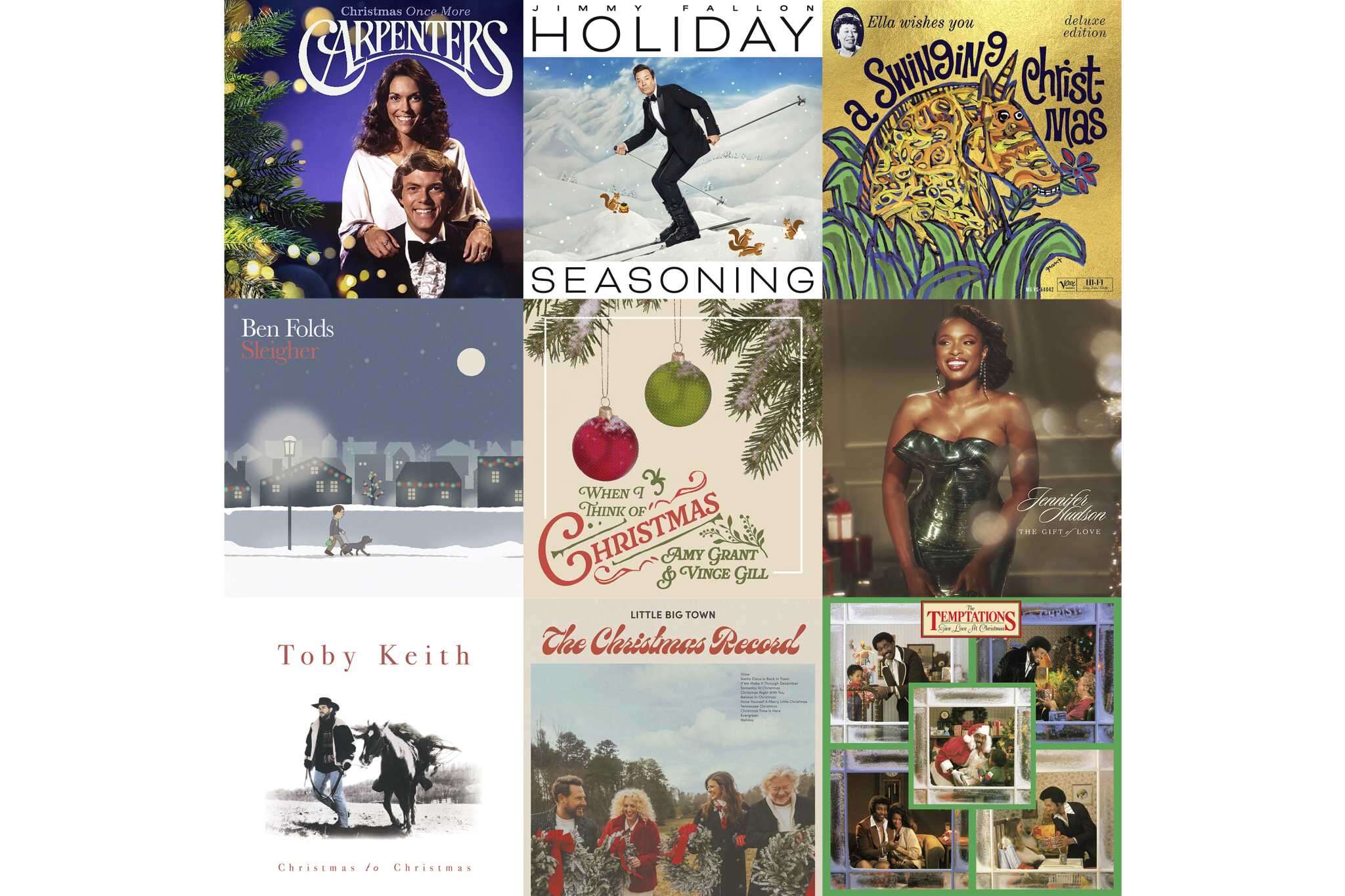 'Tis the season for holiday albums, from Jennifer Hudson to Toby Keith and Jimmy Fallon