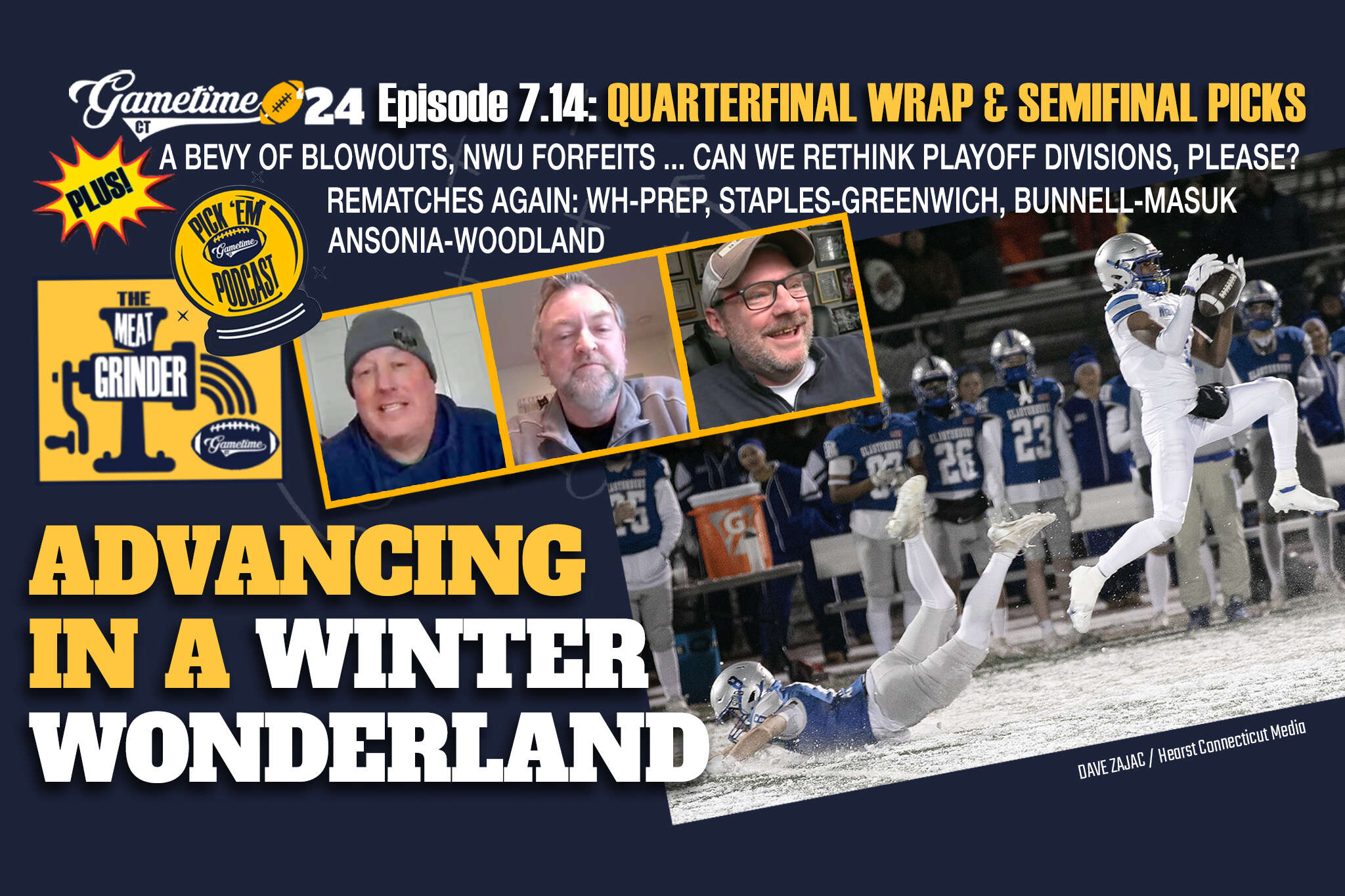 Meat Grinder football podcast (E14): Quarterfinal recap and semififinal pick'ems