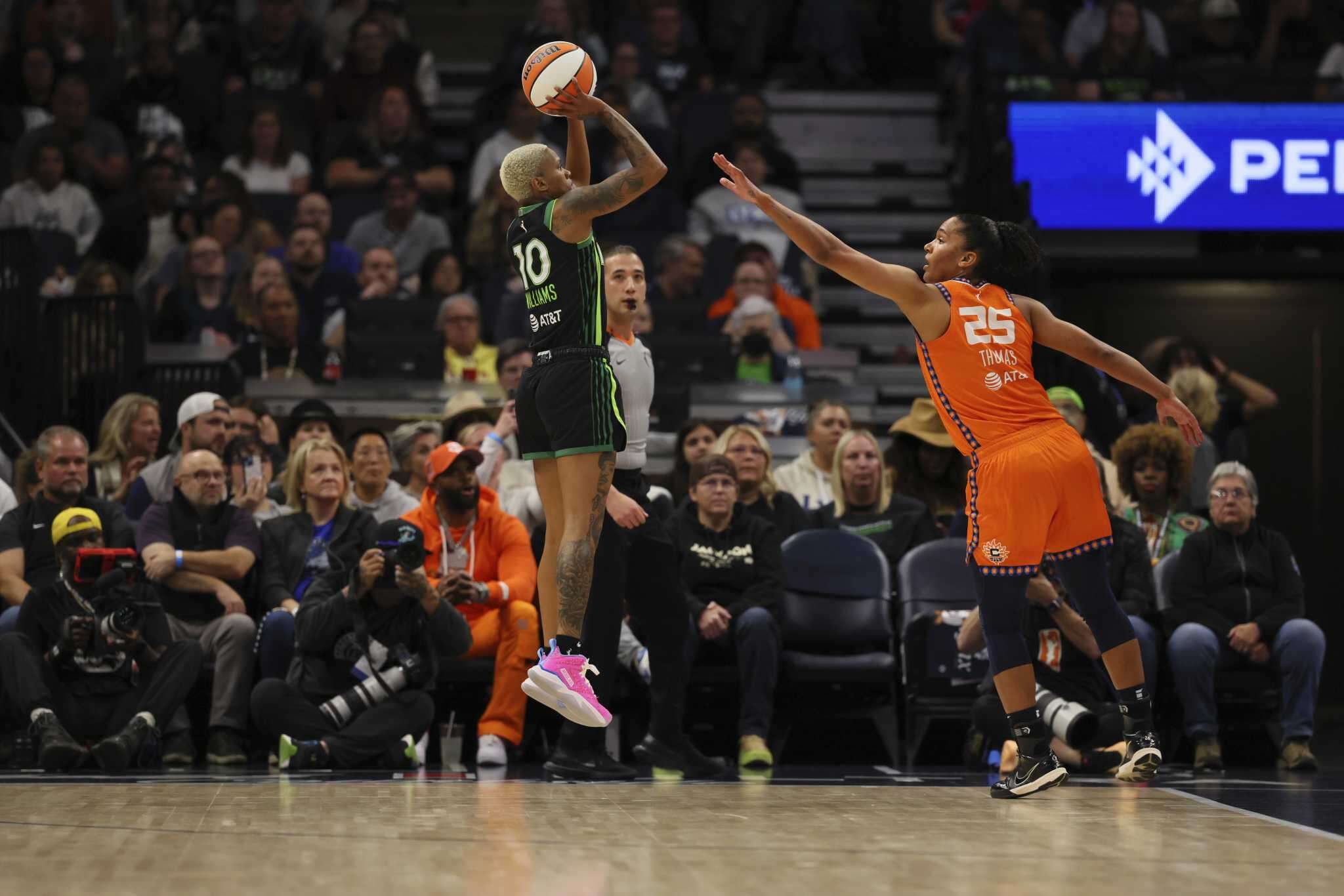 Lynx top Sun 77-70 in Game 2 to even WNBA semifinals behind Collier's supporting cast