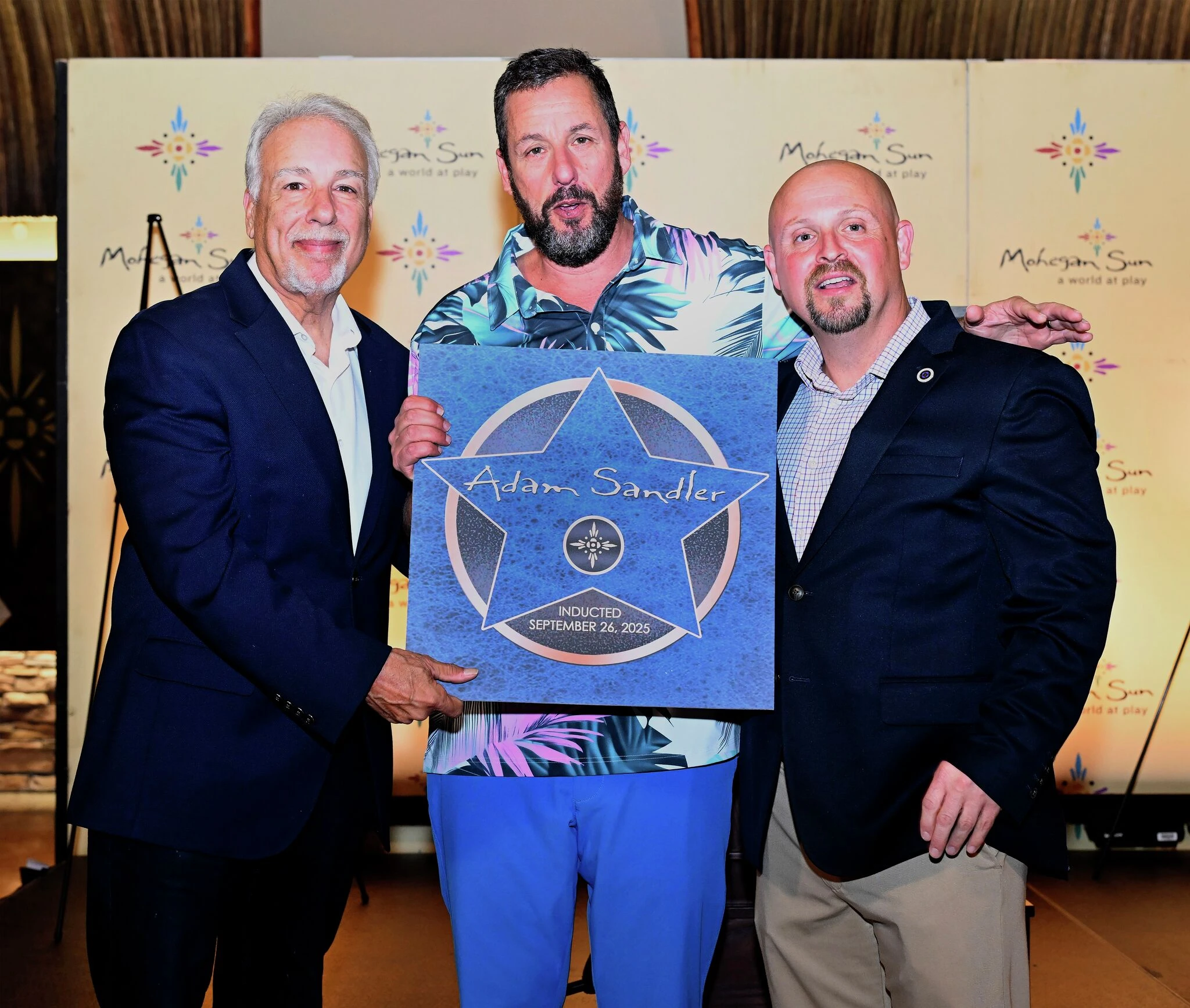 Adam Sandler gets Mohegan Sun Walk of Fame star after two sold-out CT shows
