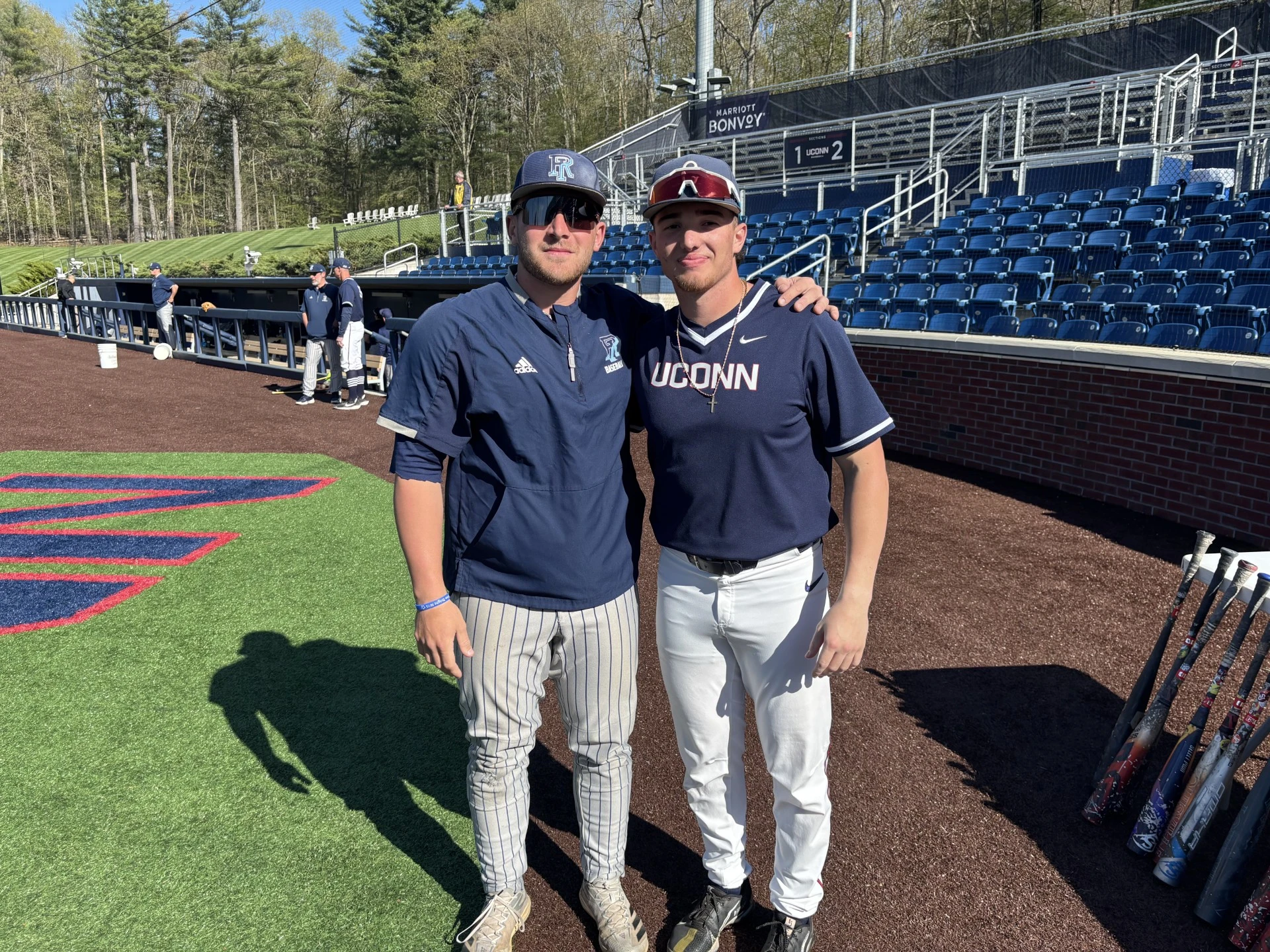 Best friends Ryan Daniels of UConn, Anthony DePino of URI making impact