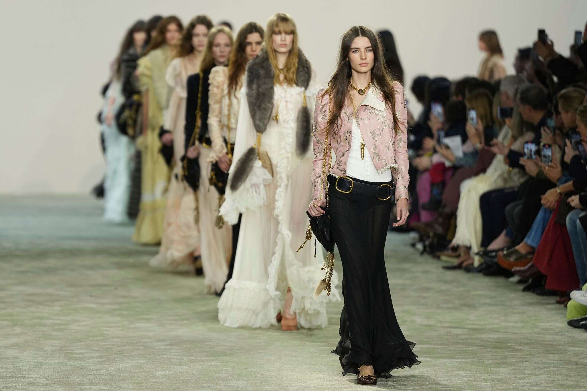 Chloé collection goes with the flow as Kamali flaunts the blouse at Paris Fashion Week